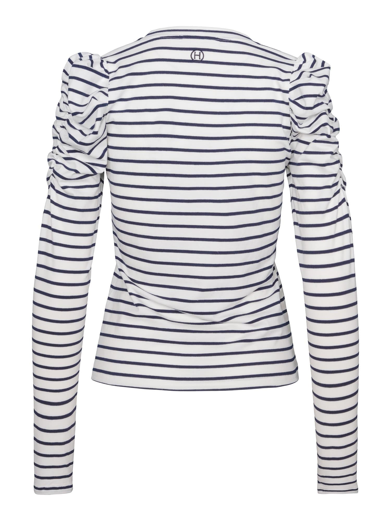 Sleeve top Striped Navy