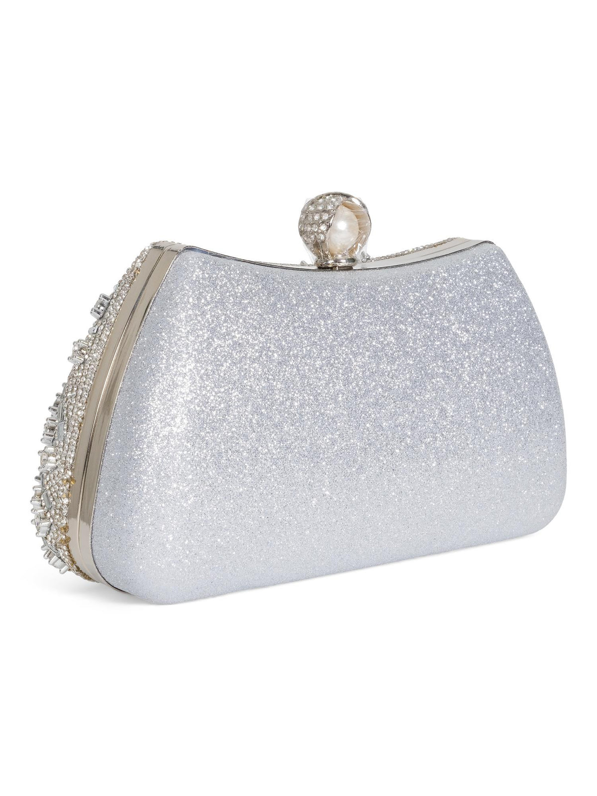 Diamond party bag Sølv