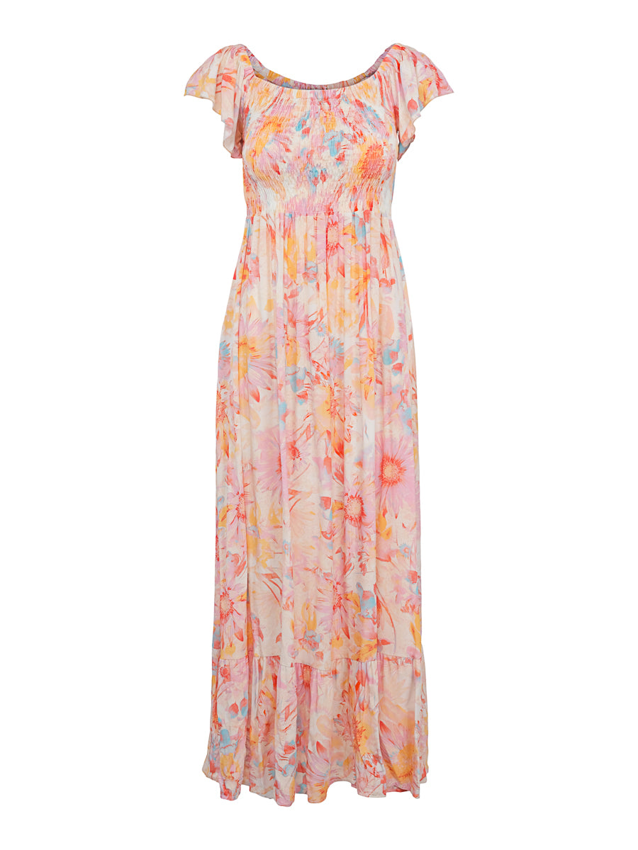 Feminine elastic top dress Flower