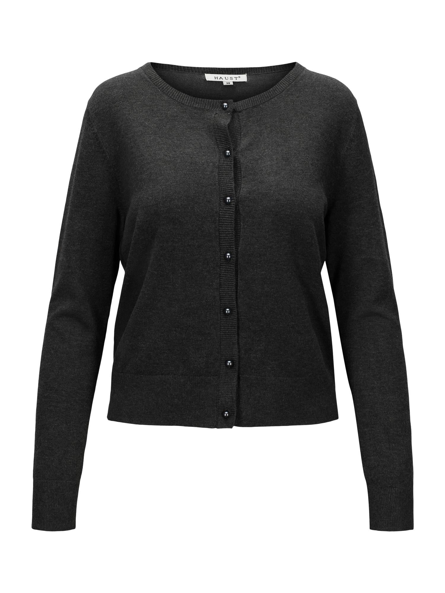 Knitted Short Cardigan Antrasit
