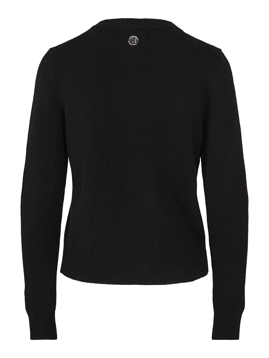Classic knitted cardigan Black