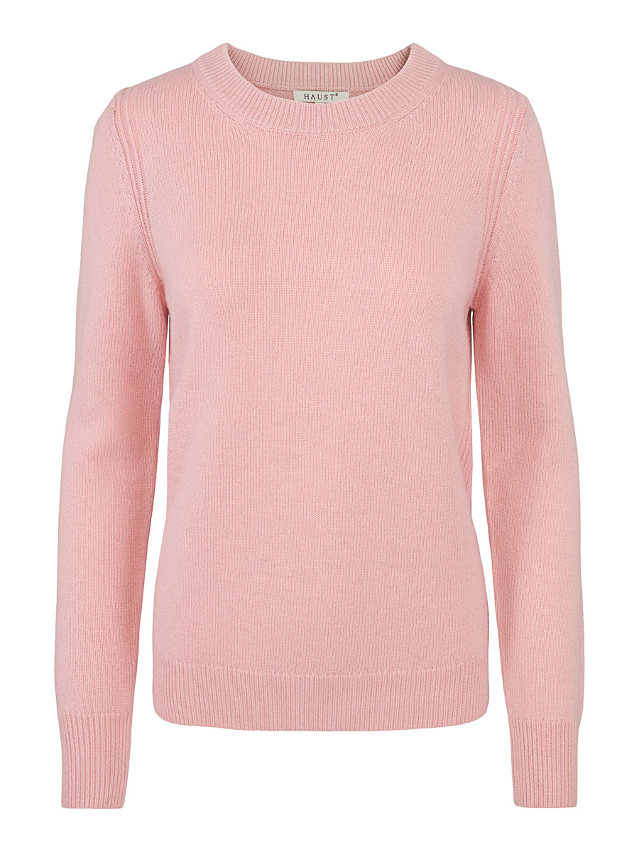 Classic round neck pullover Dusty Rose
