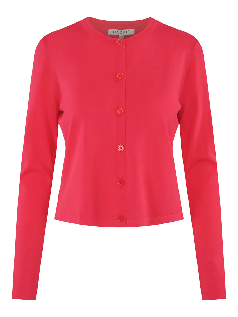 Knitted short cardigan Berry