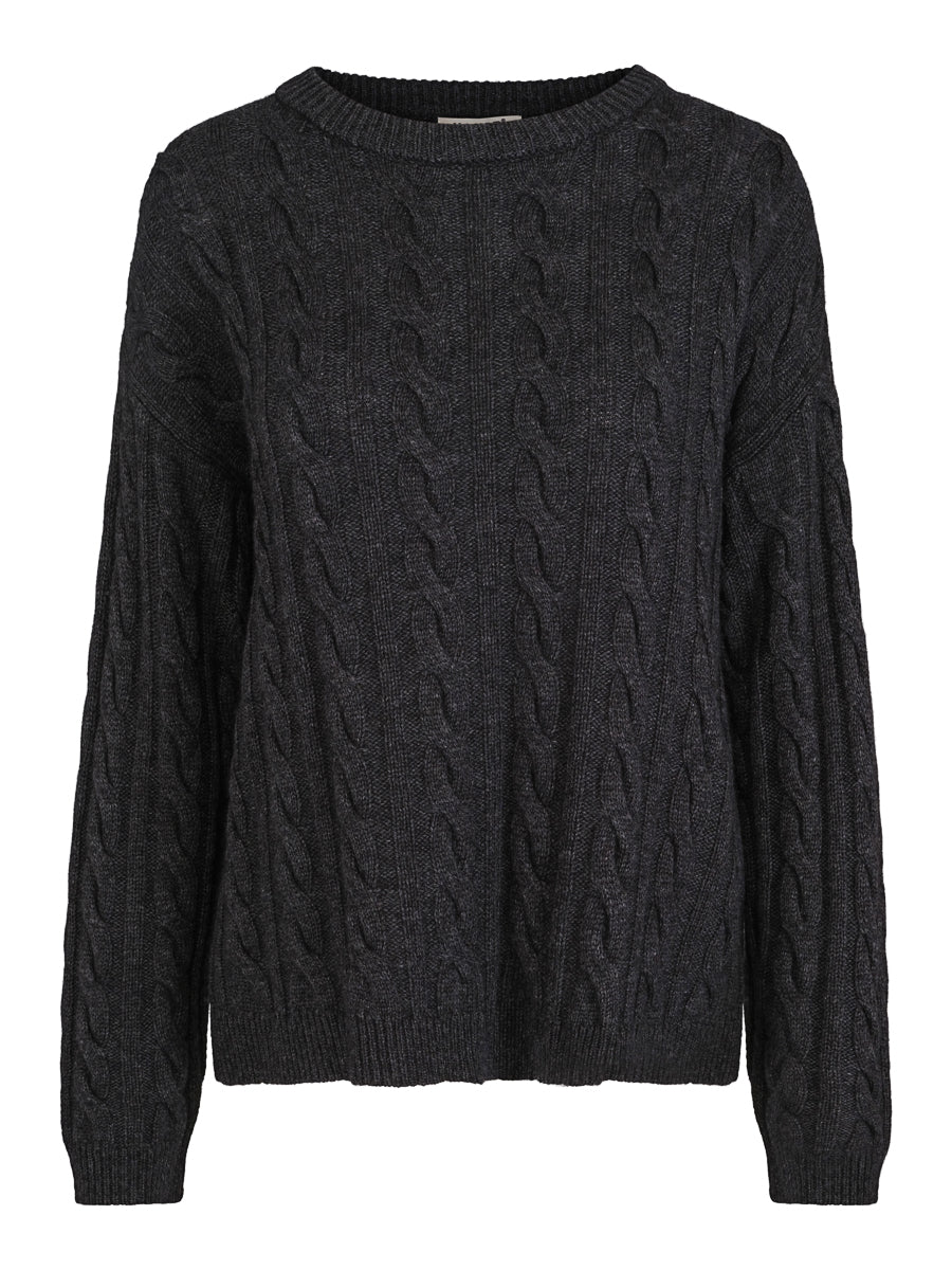 Cable pullover Antrasit Mel