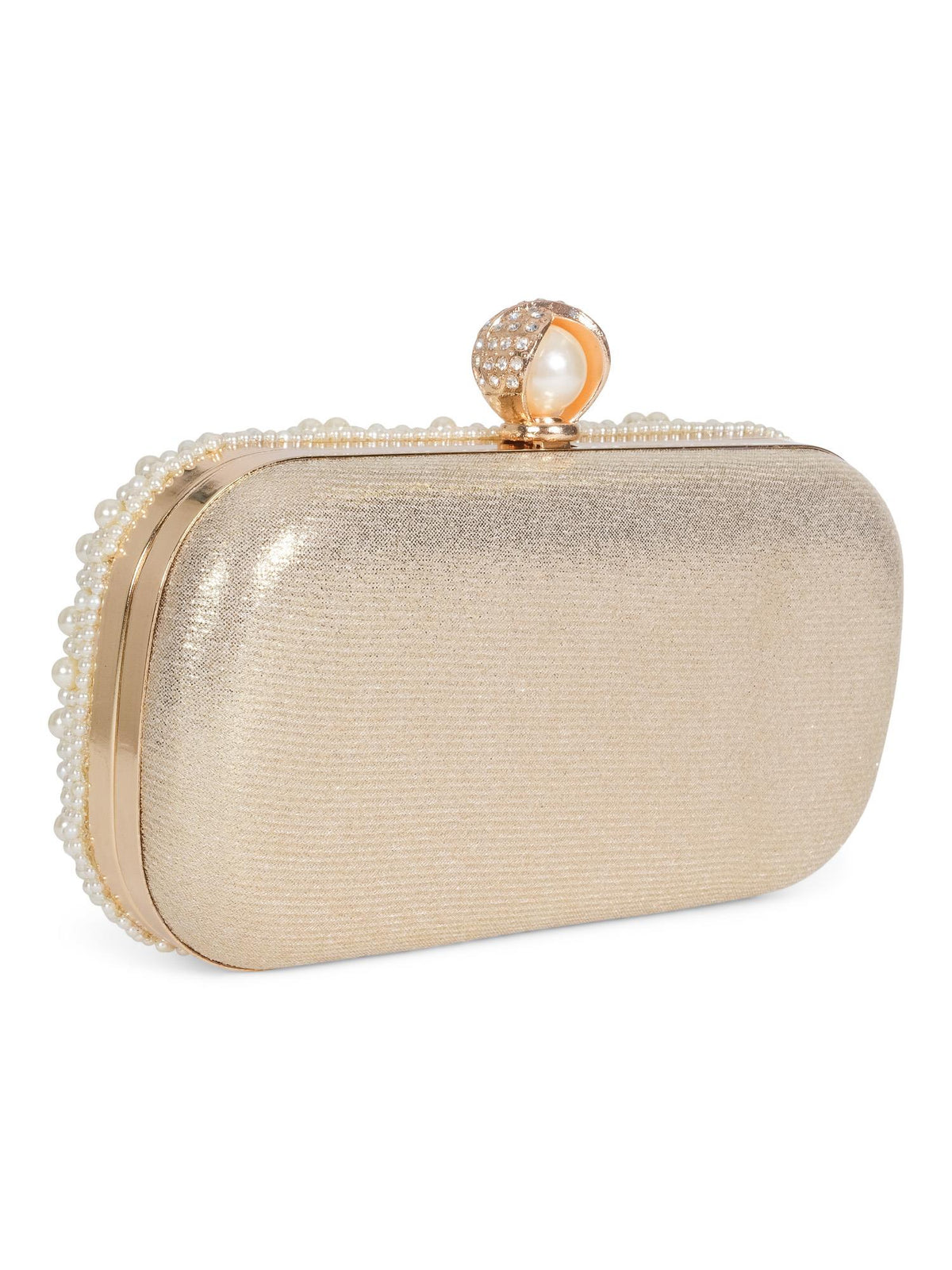 Pearl party bag Krem