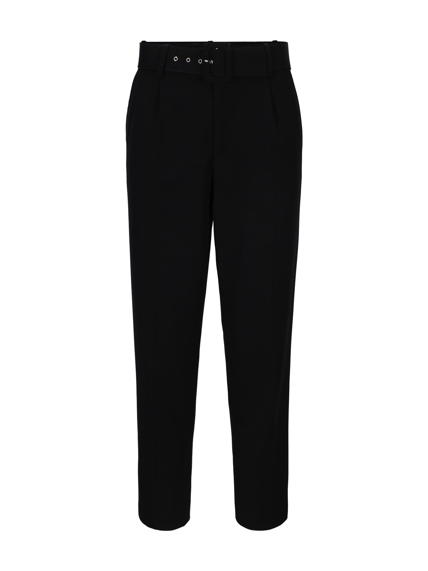 Belt tailored trouser Black
