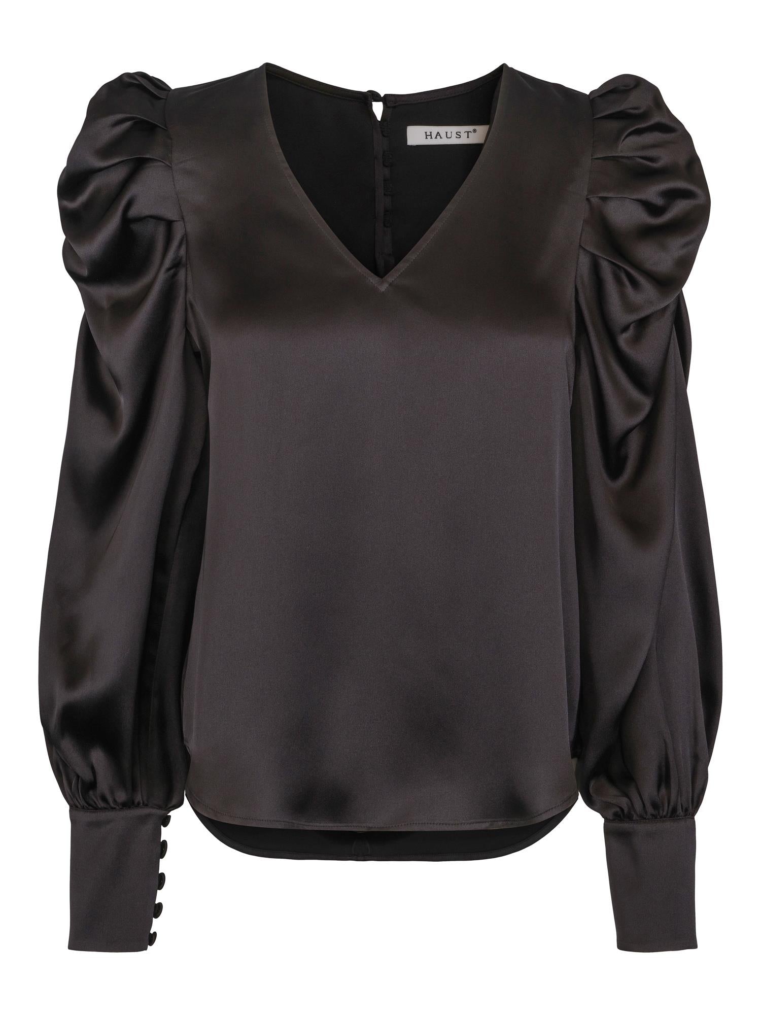 Party sleeve blouse Sort