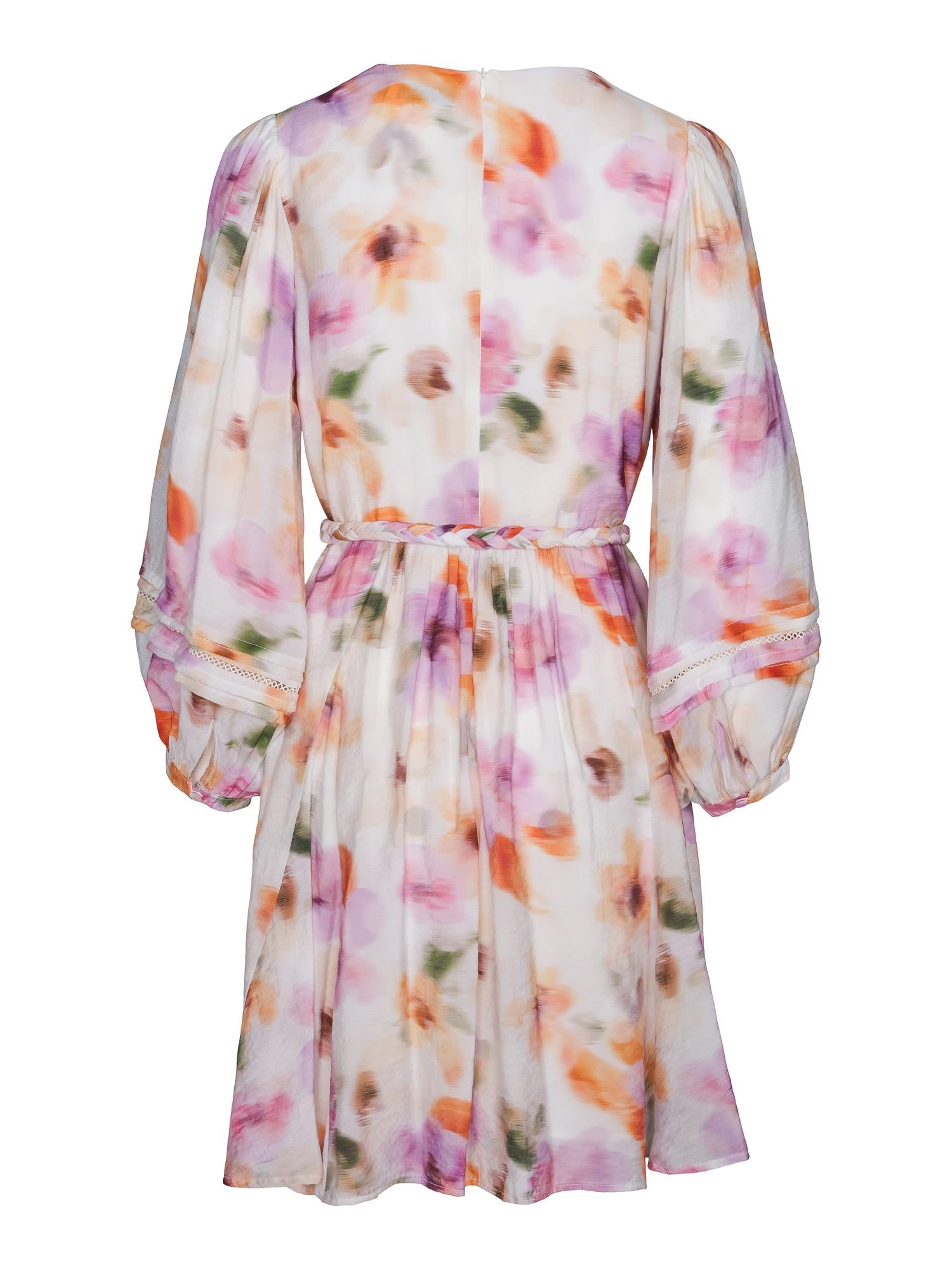 Flower print dress Orange