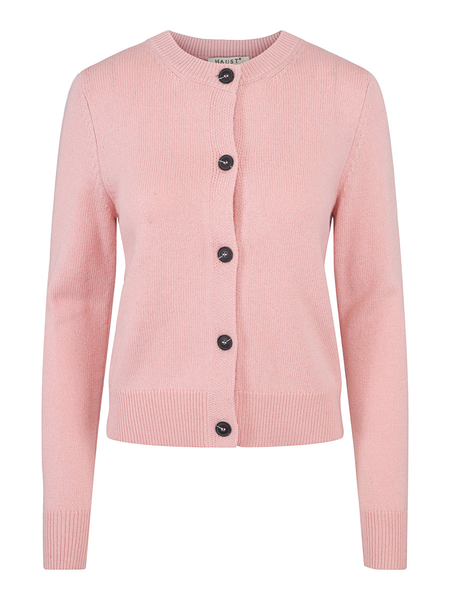 Classic knitted cardigan Dusty Rose