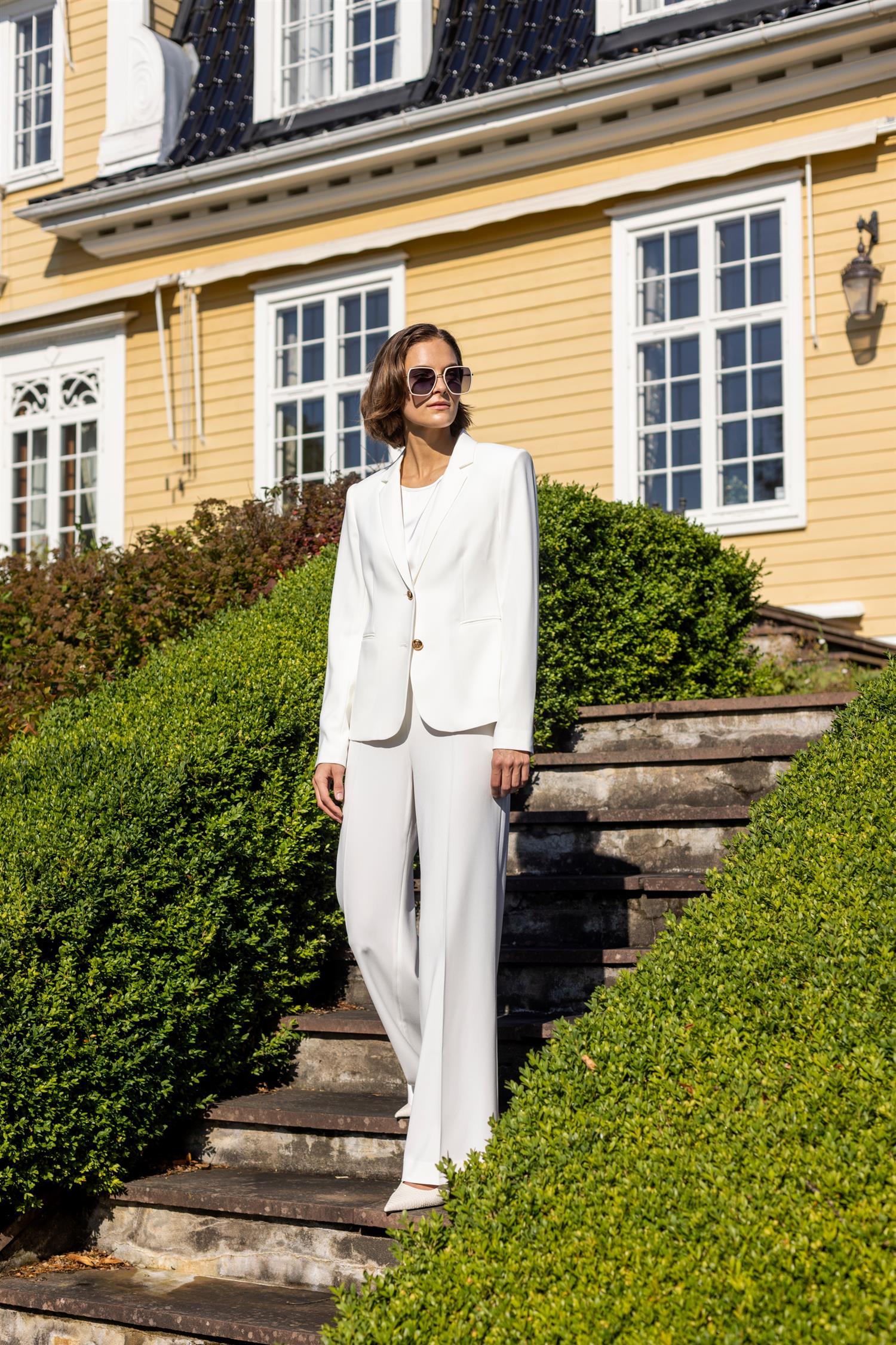 Classic BEST loose trouser NORMAL LENGTH Hvit