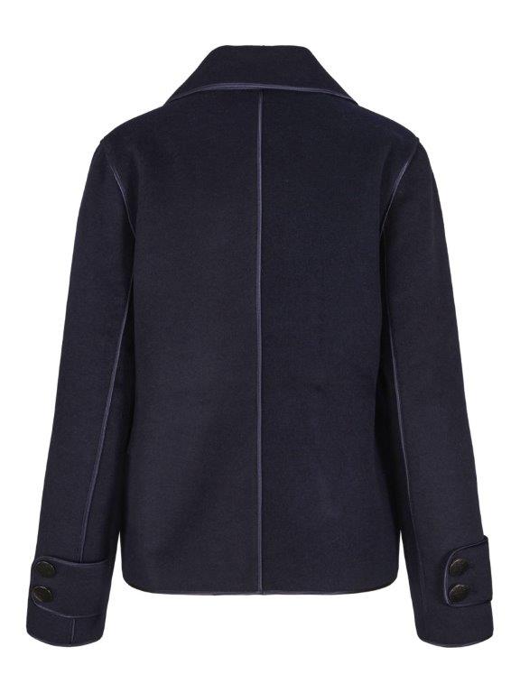 Classic wool jacket Marineblå