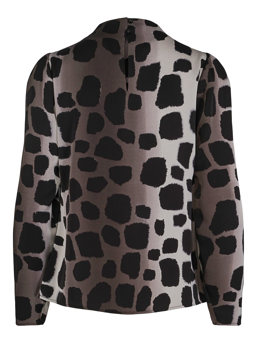 Collar blouse Dotted
