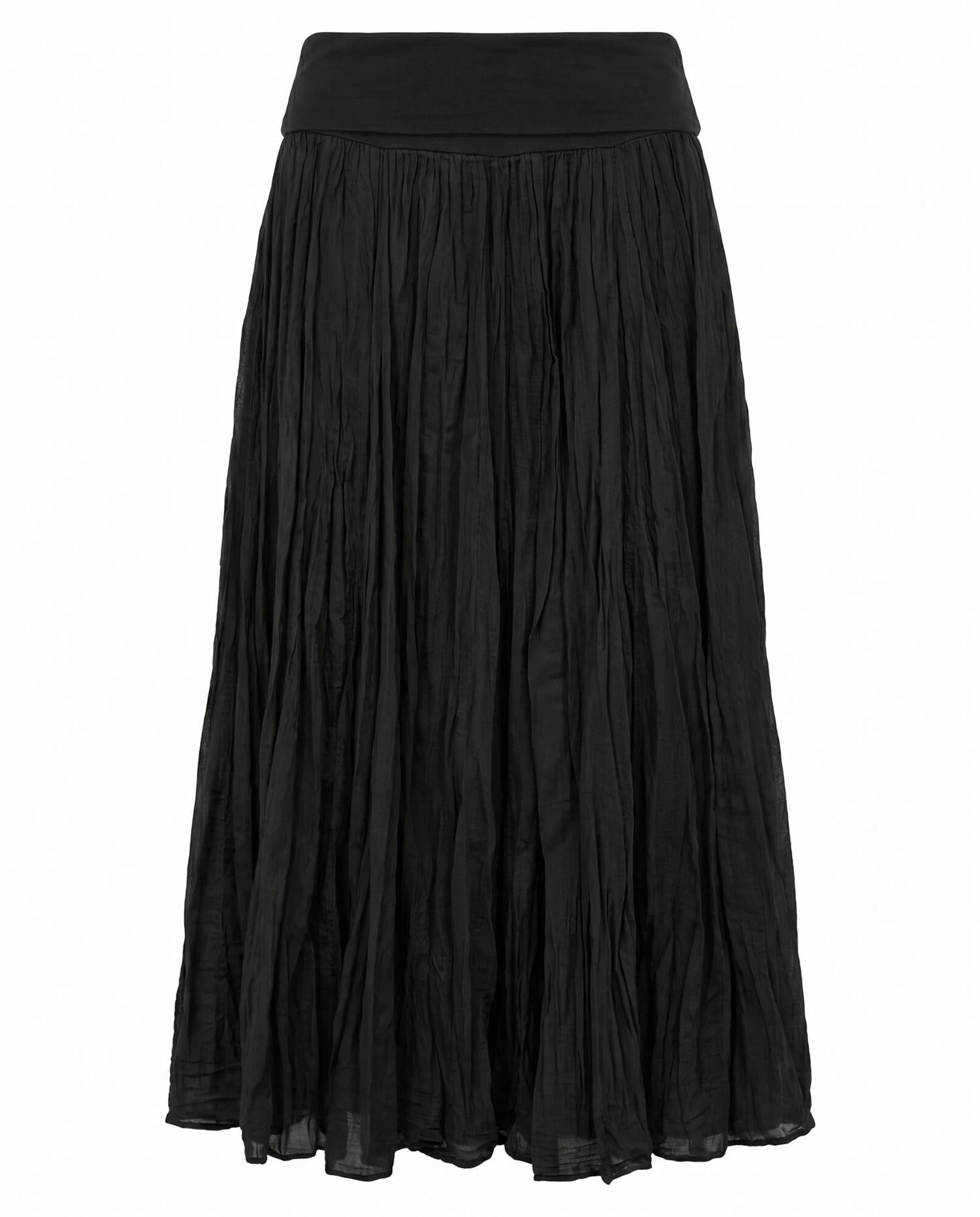 Tube dress / skirt, long Sort
