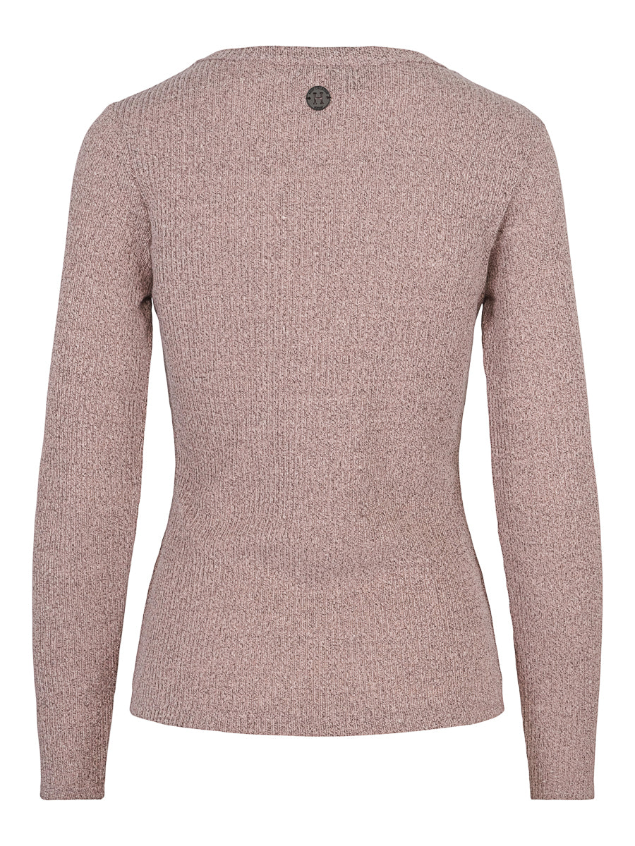 Rib top Dusty Rose