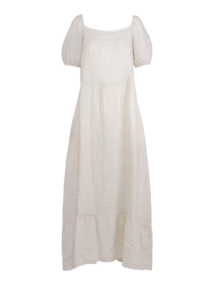 Long pocket dress Light Sand