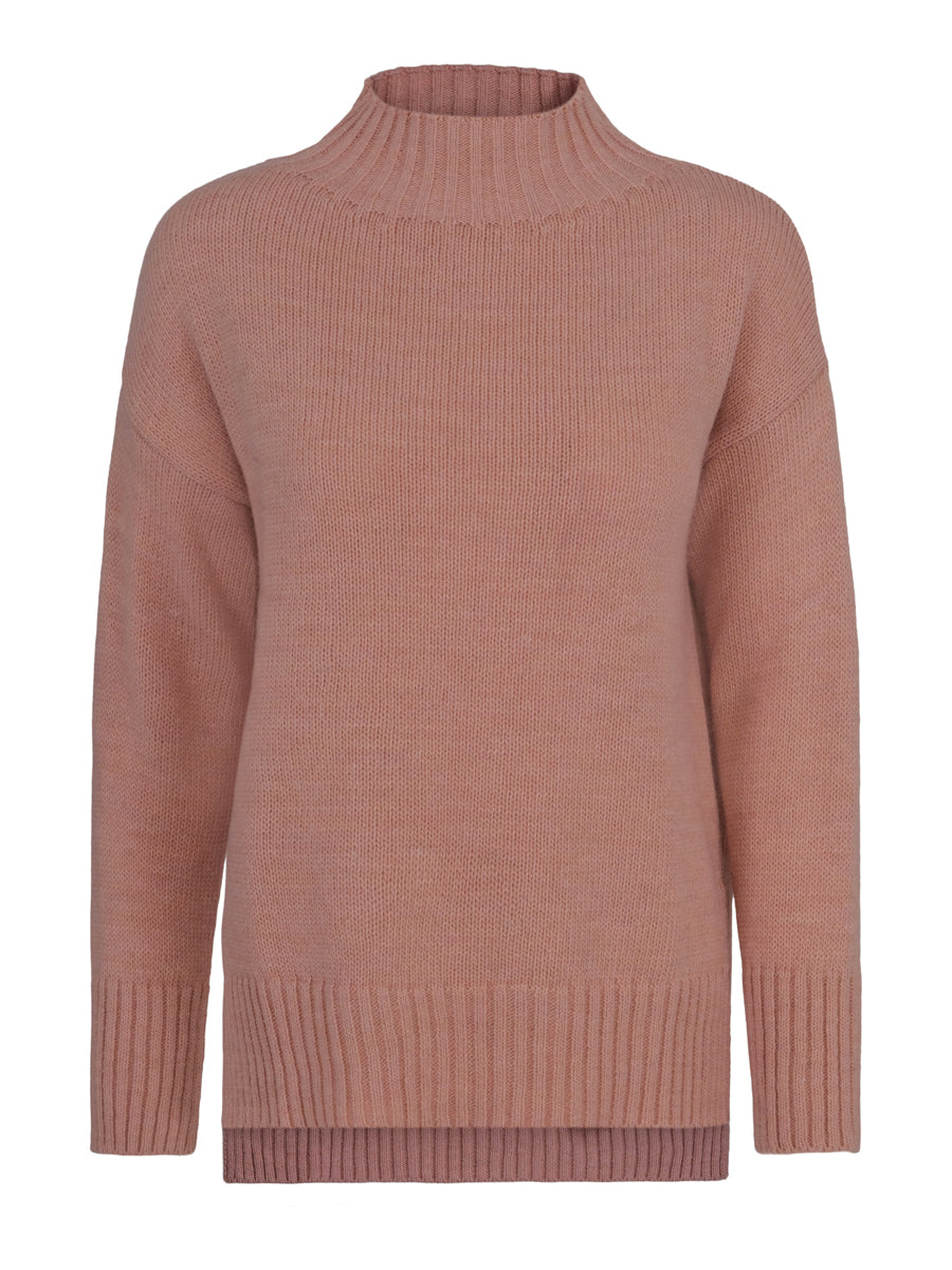 Knitted best pullover Dusty Rose