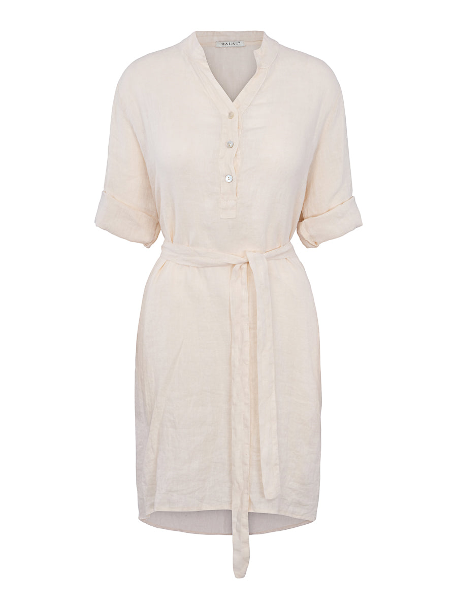 Linen shirt dress Light Sand