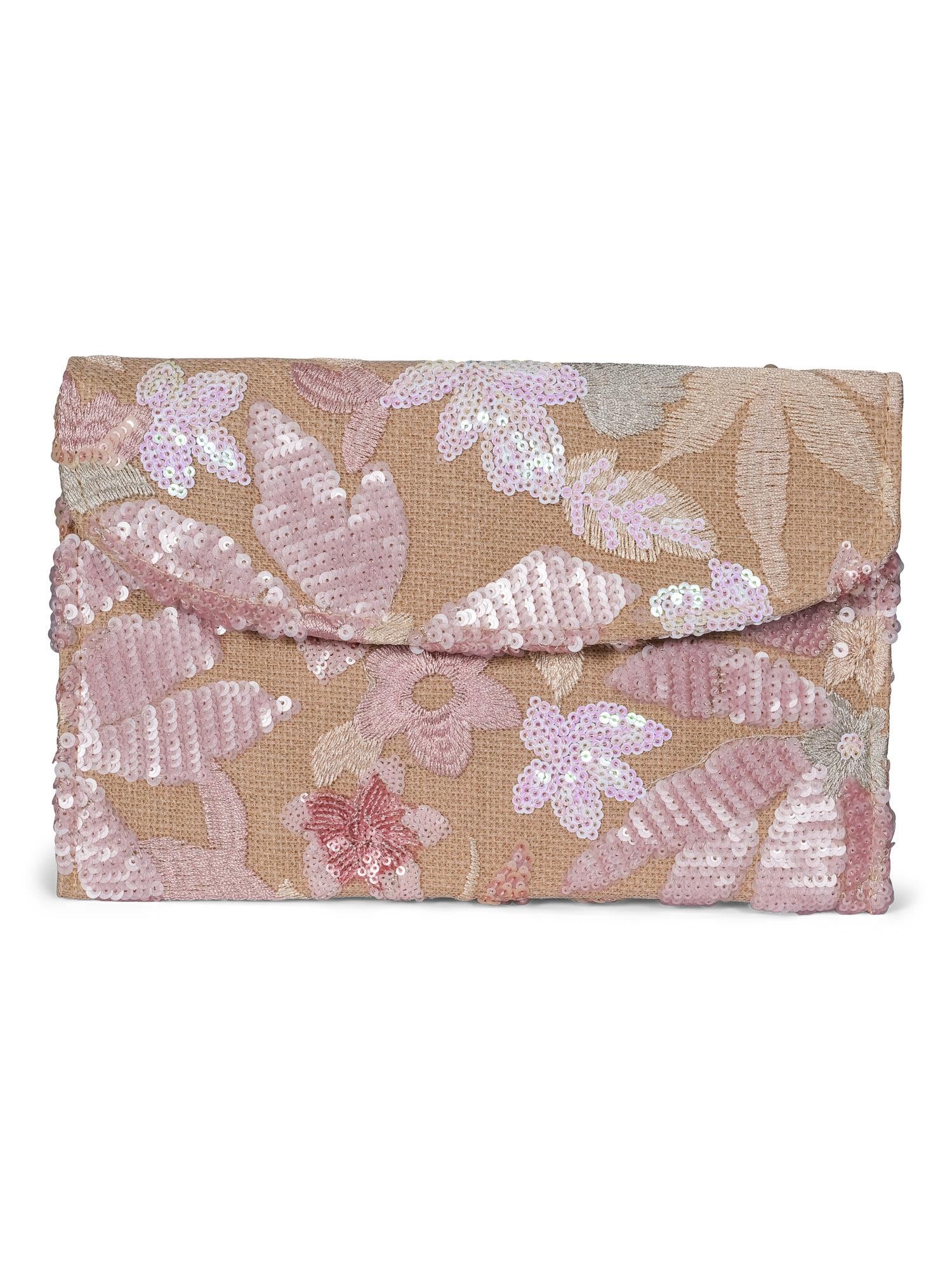 Seq clutch Dusty Pink