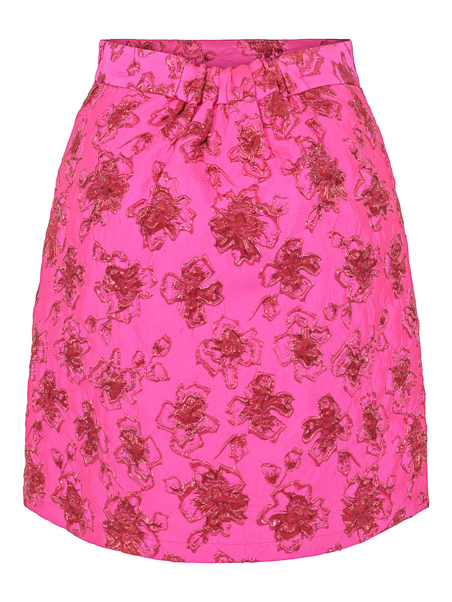 Jacquard skirt Cerise