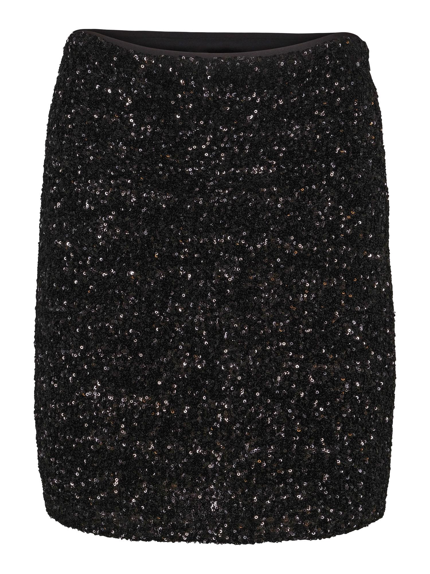 Sequins skirt Sort