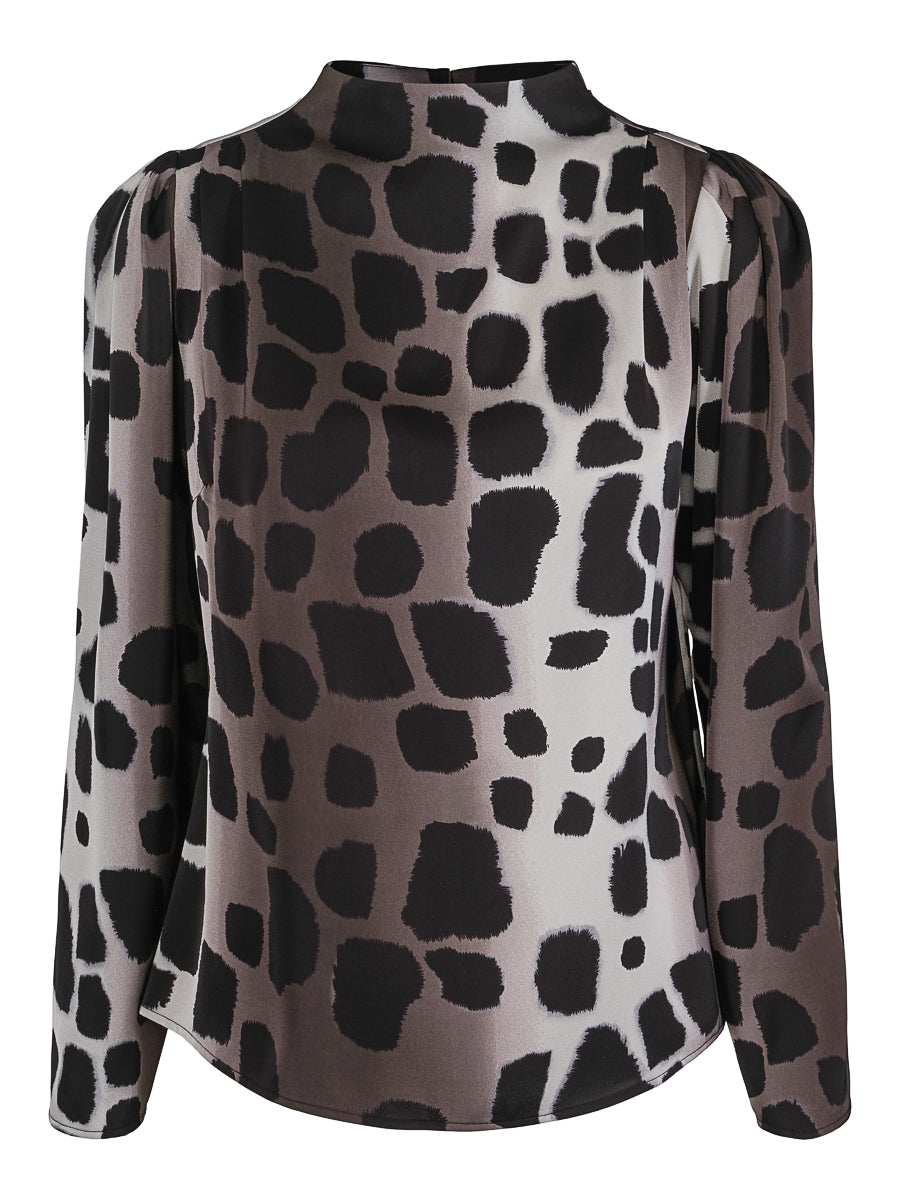 Collar blouse Dotted