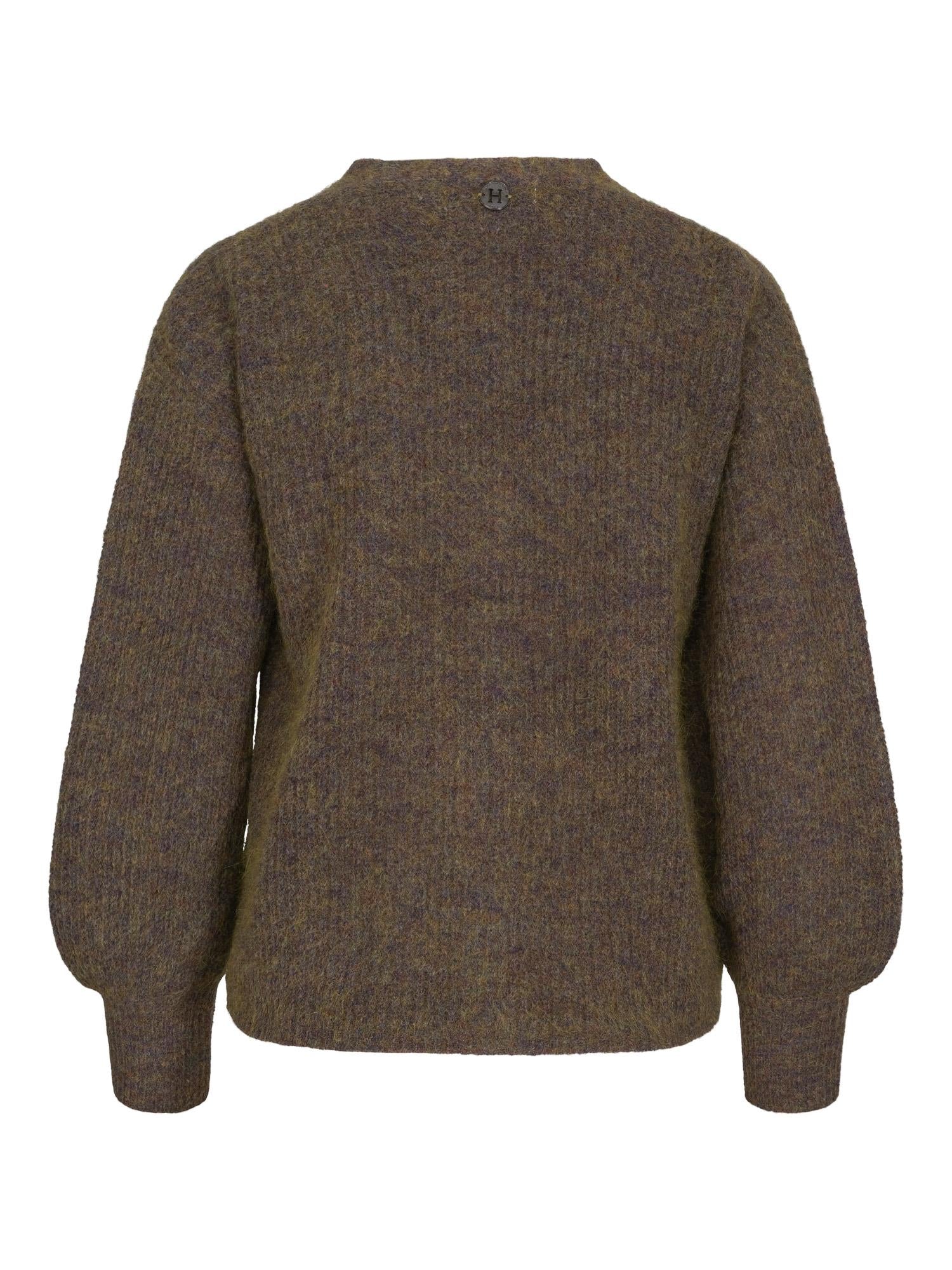 Mohair knitted cardigan Olivengrønn