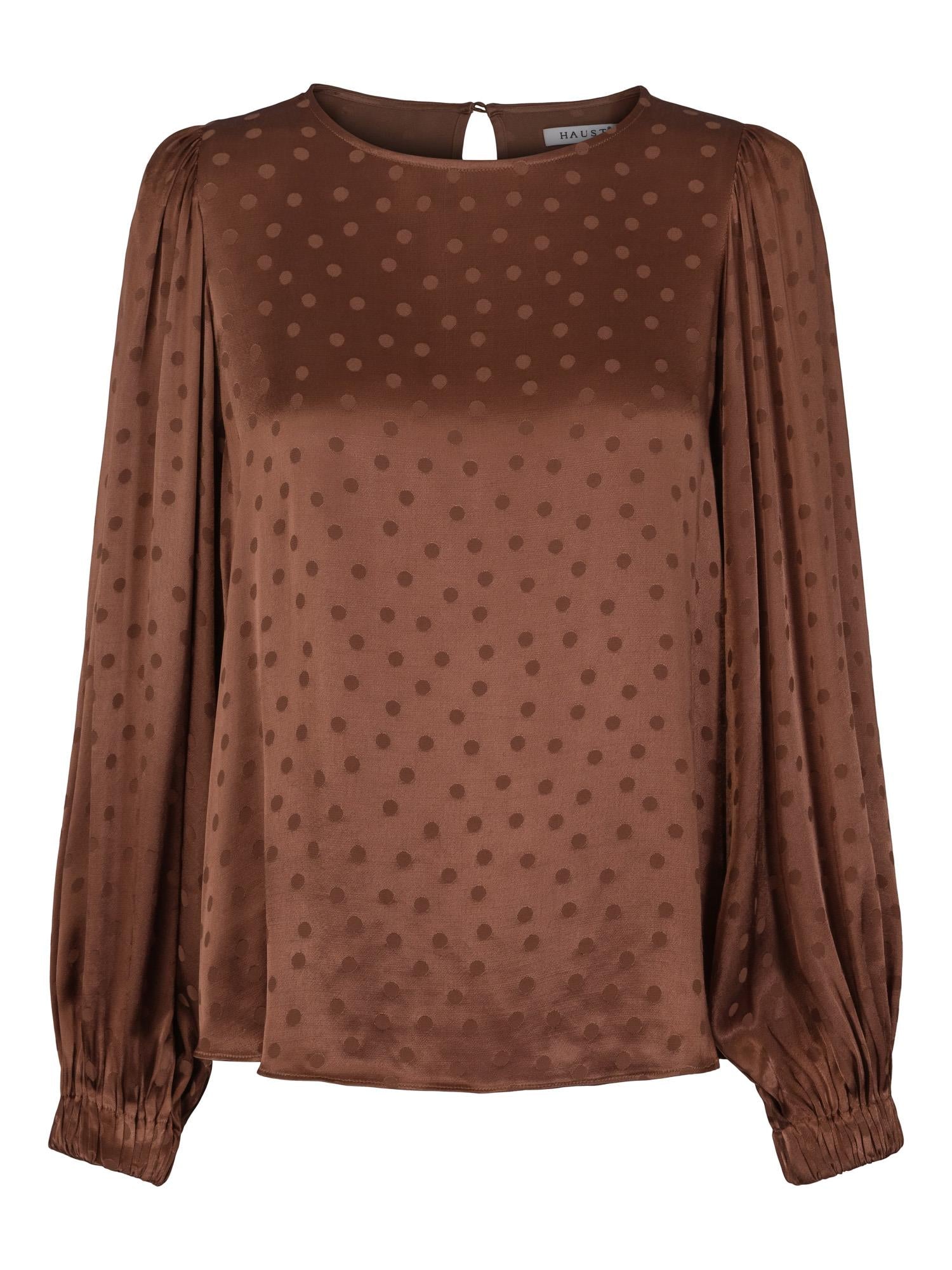 Dotted blouse Brun