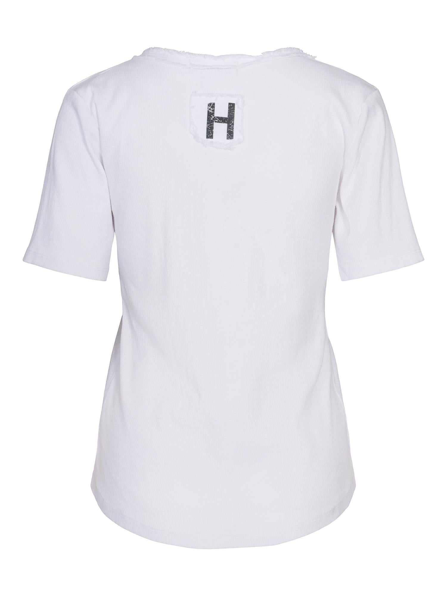 Rough casual top Hvit