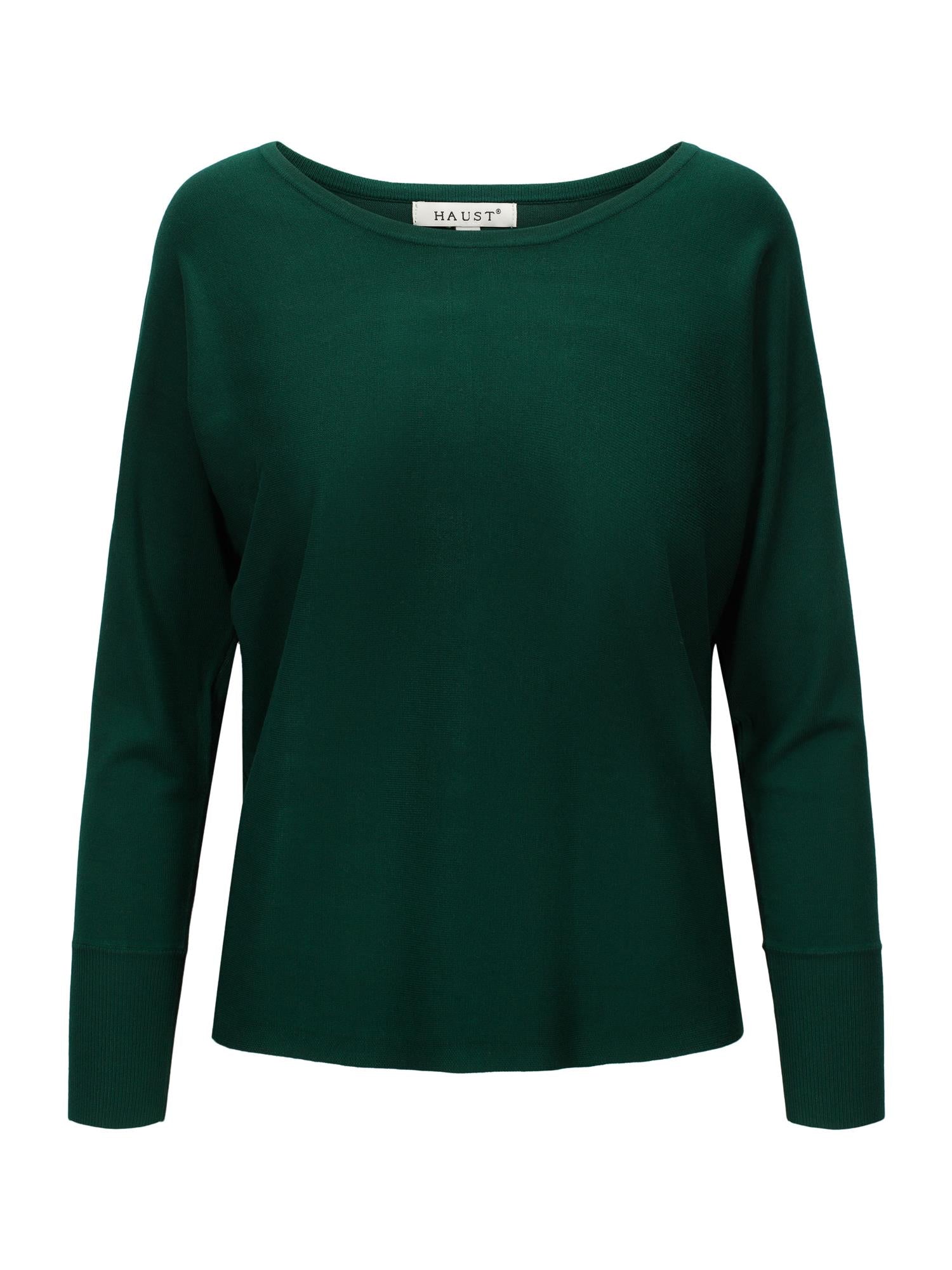 Knitted V-Neck Dark Green
