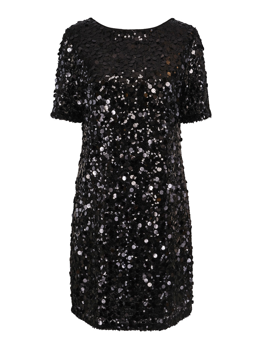 Sequins party dress Black