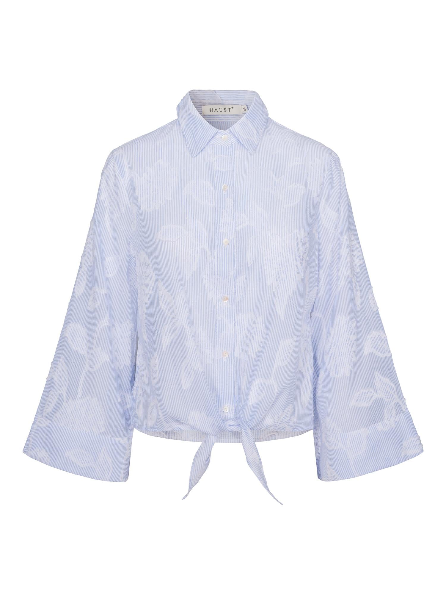 Striped tie cotton shirt Striped