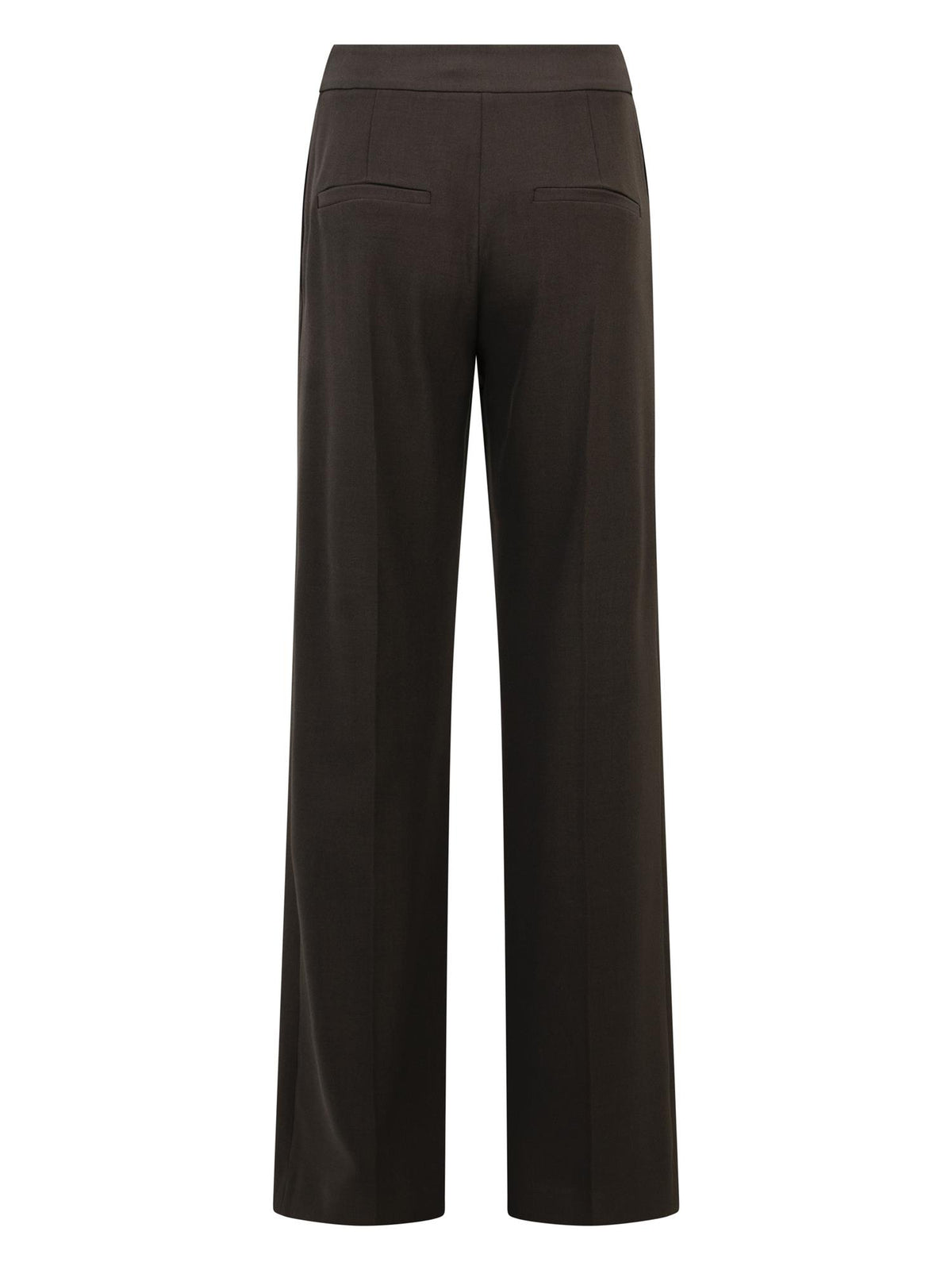 Wide leg tailored trouser 83 cm Dark Brown