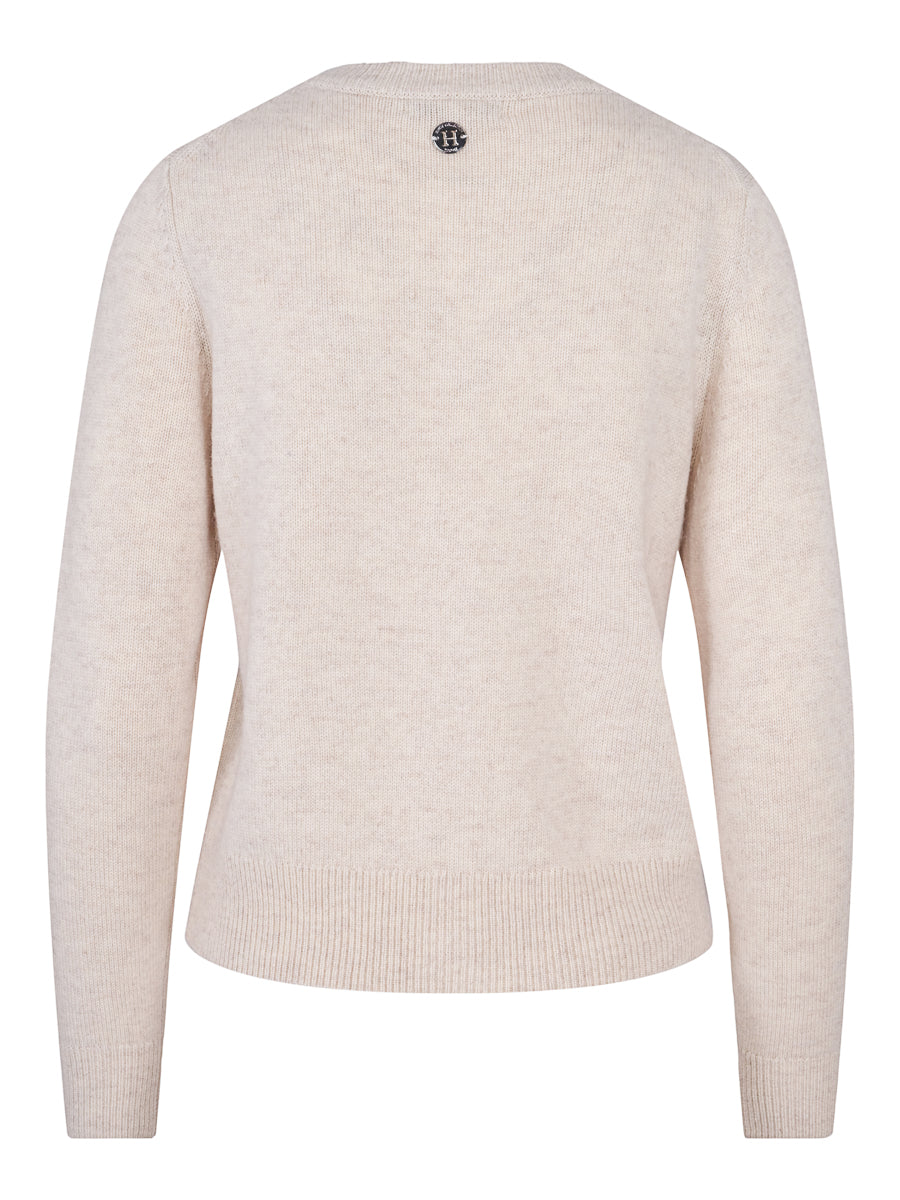 Classic knitted cardigan Light Sand
