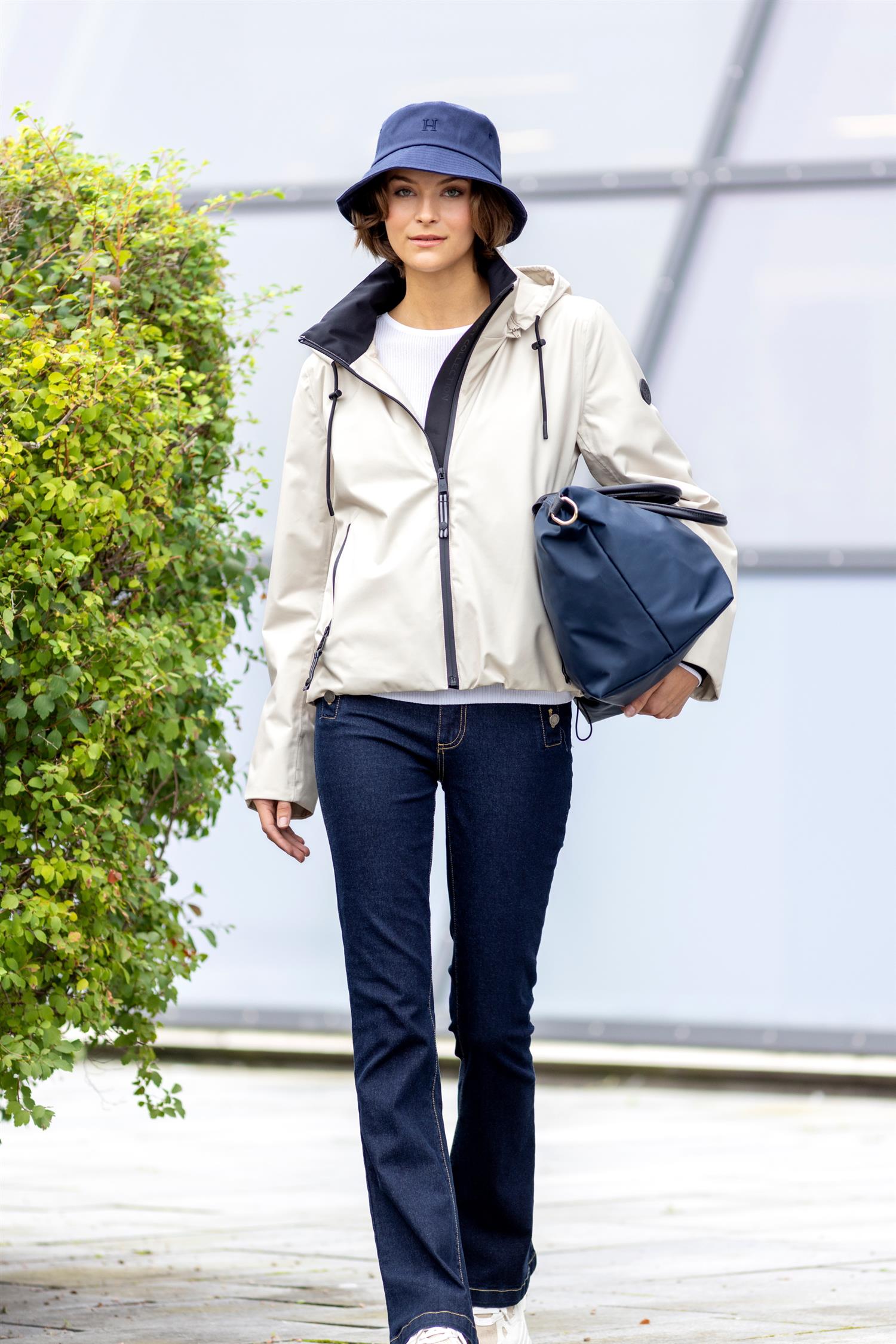 Button Bootcut Dark jeans blue