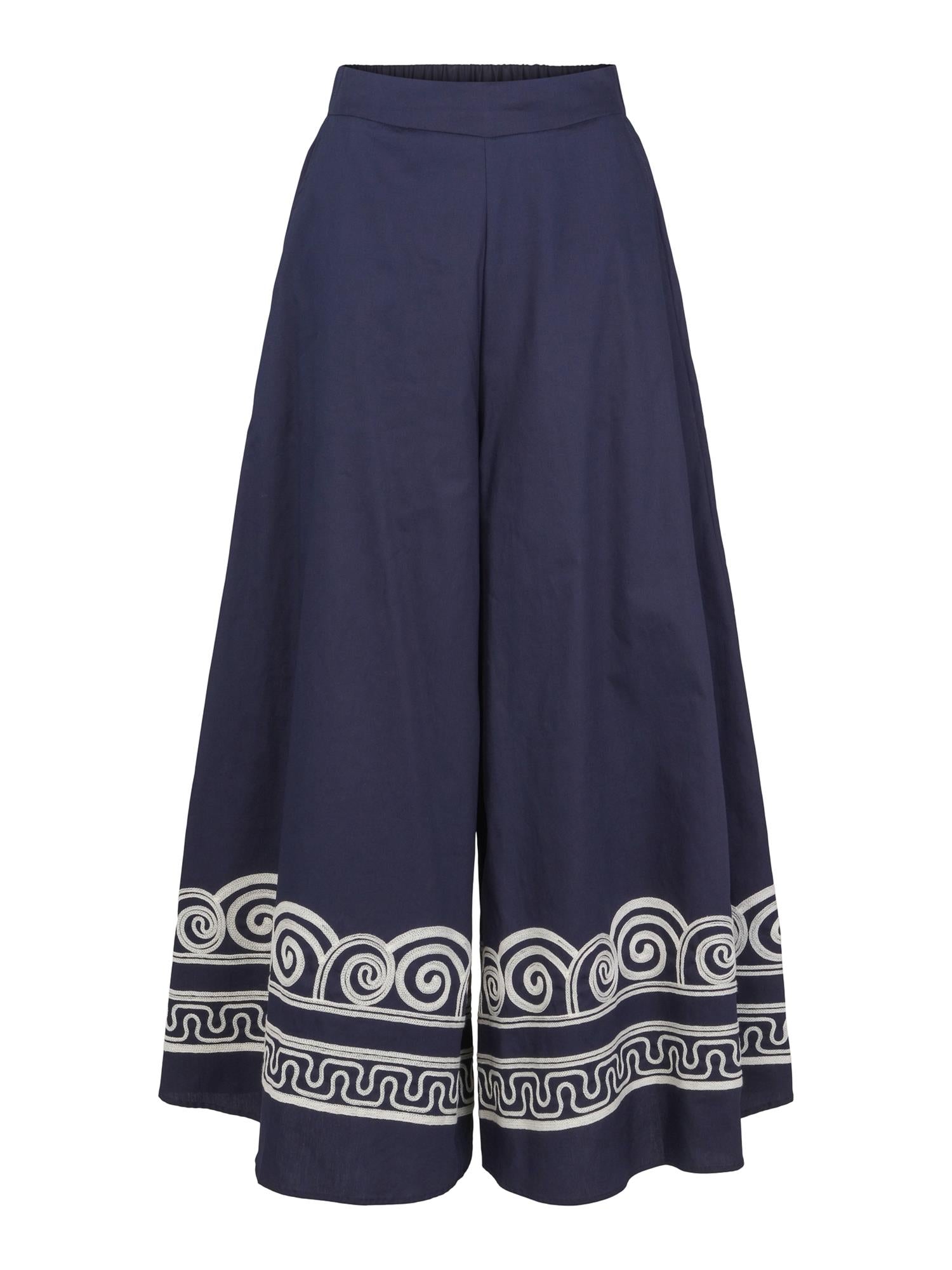 Embr skirt/trouser Marineblå