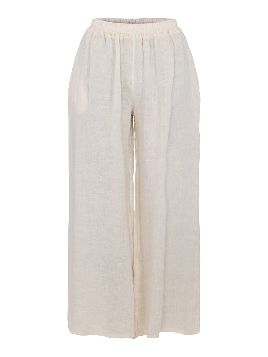 Wide linen trouser Light Sand