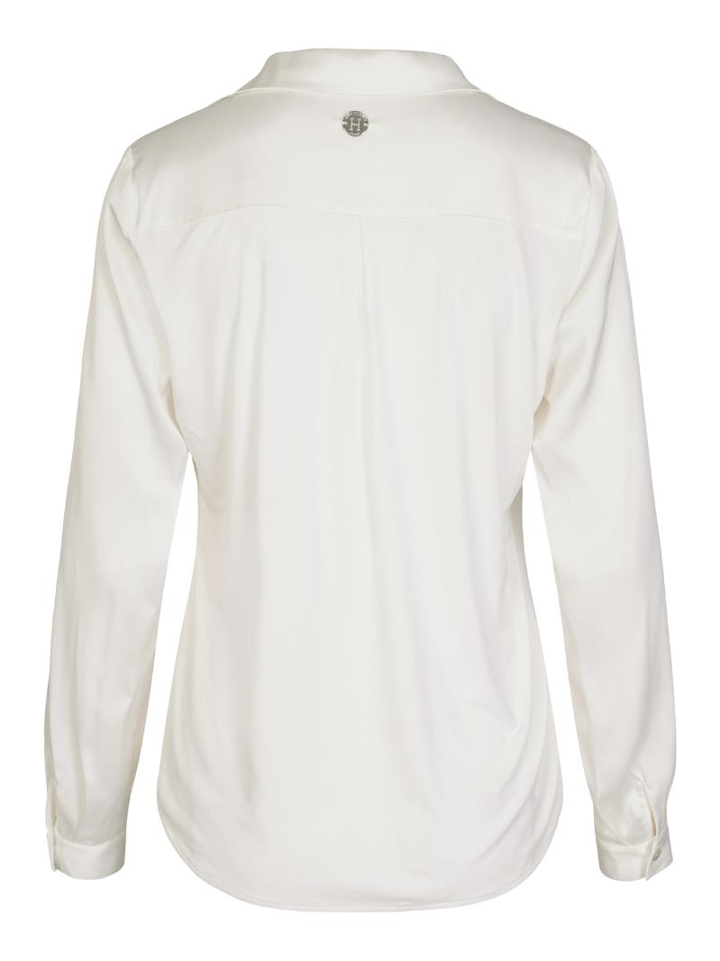 55 830 V-neck classic blouse Creme