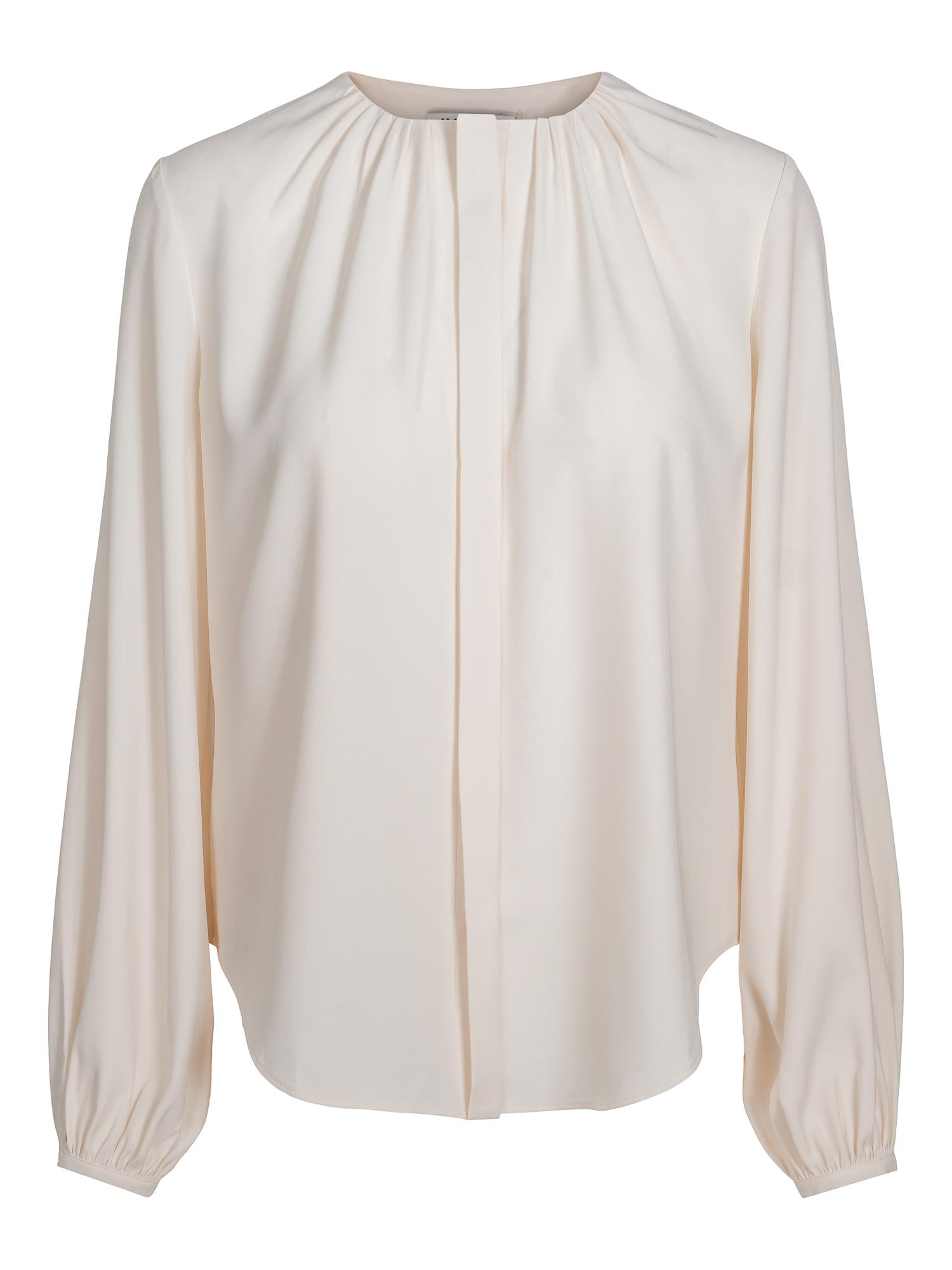 Pleat blouse Krem