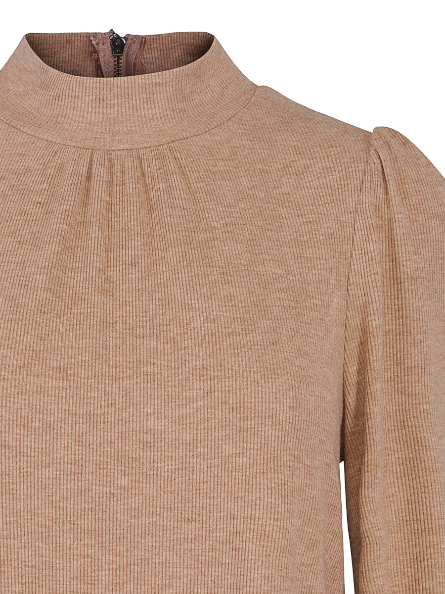 Rib jersey dress Sand Mel.