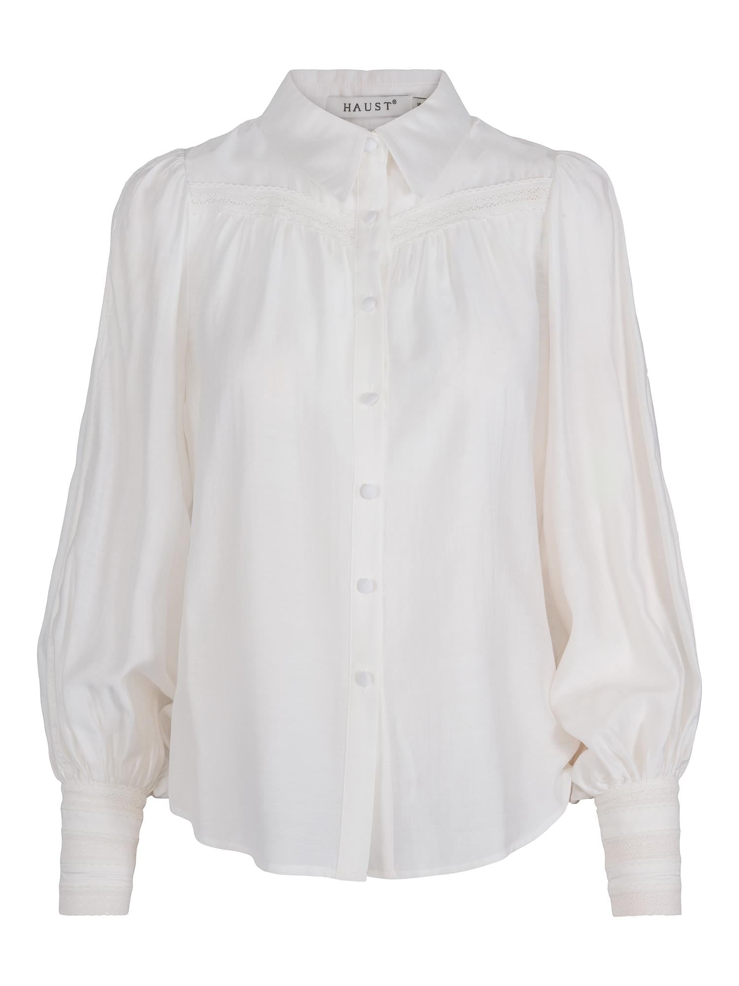 Ribbon detailed blouse Krem