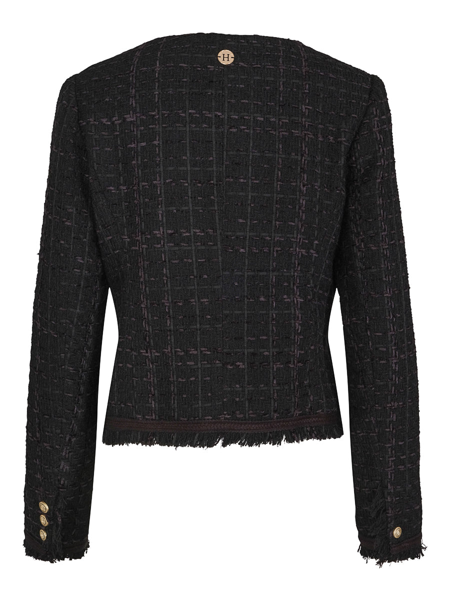 Short fashion blazer Black