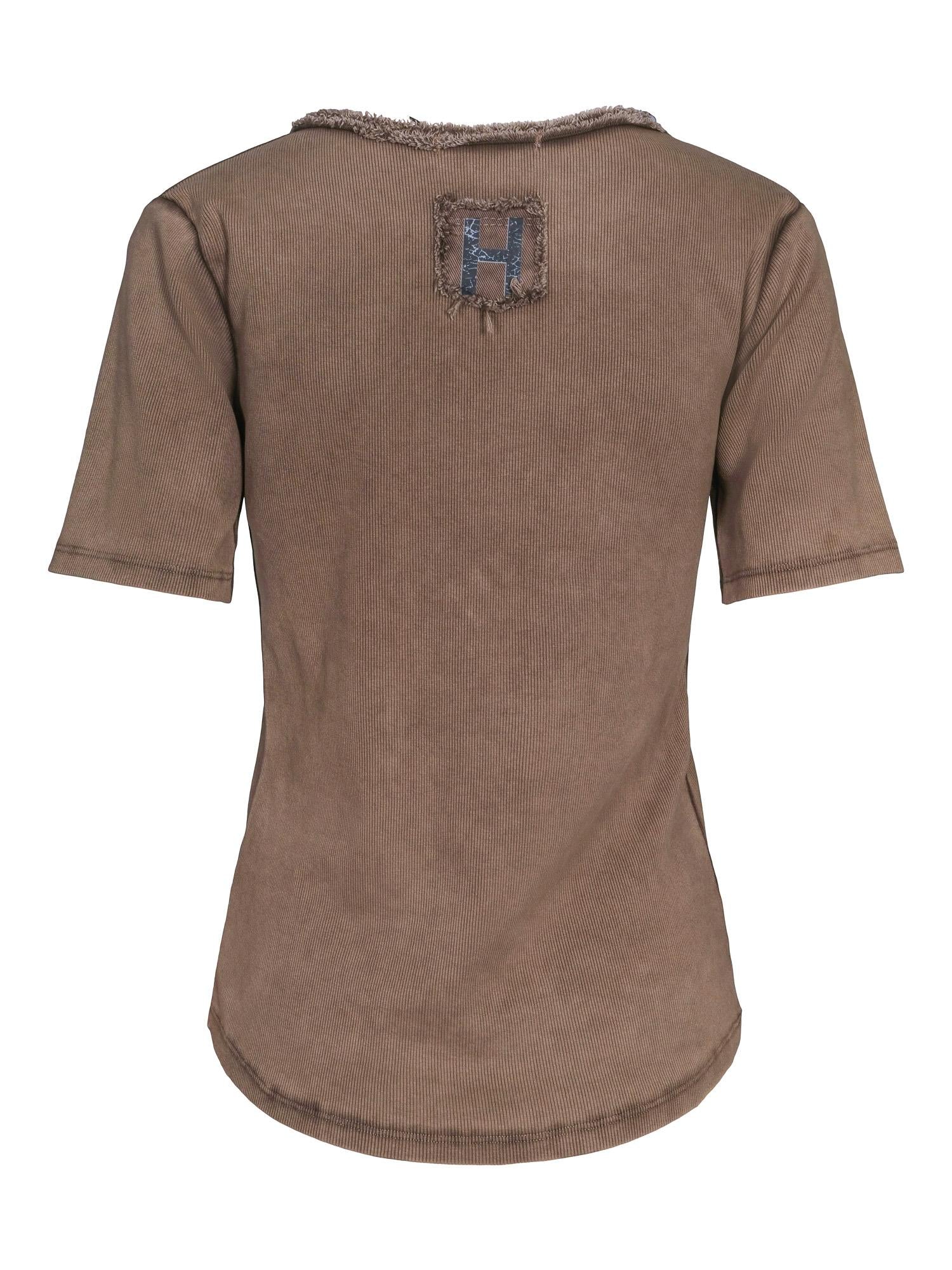 Rough casual top Brown