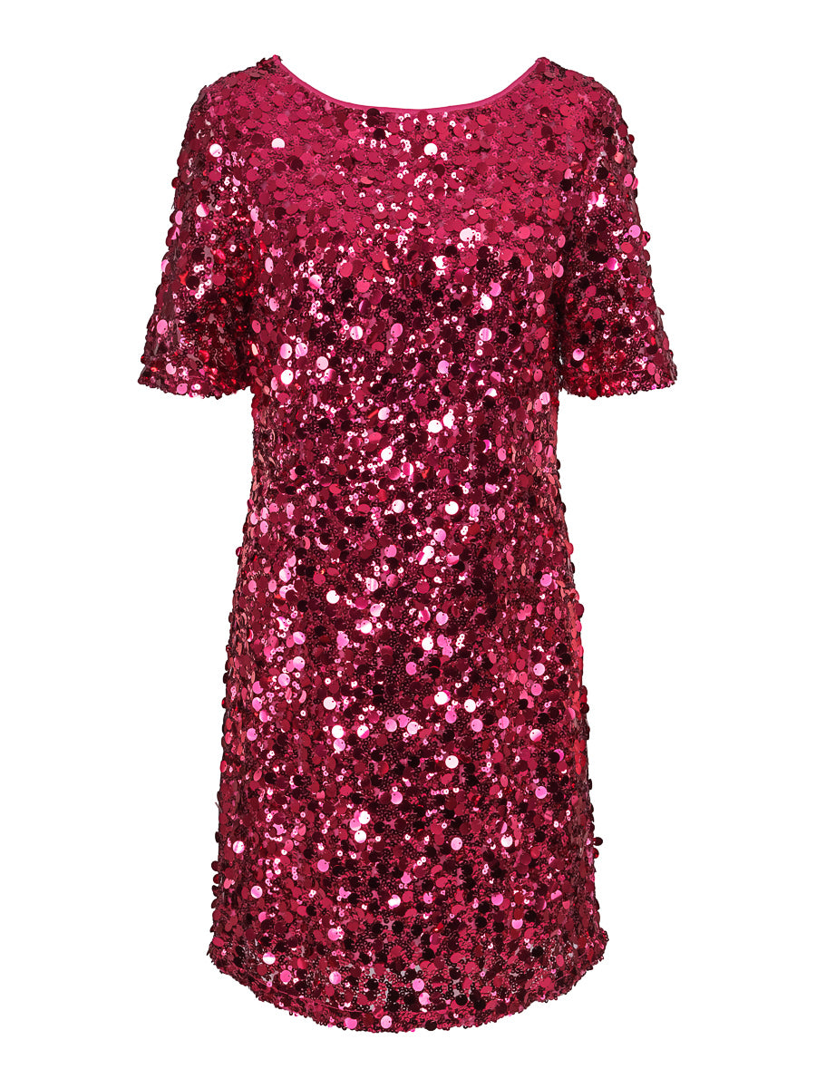 Sequins party dress Pink