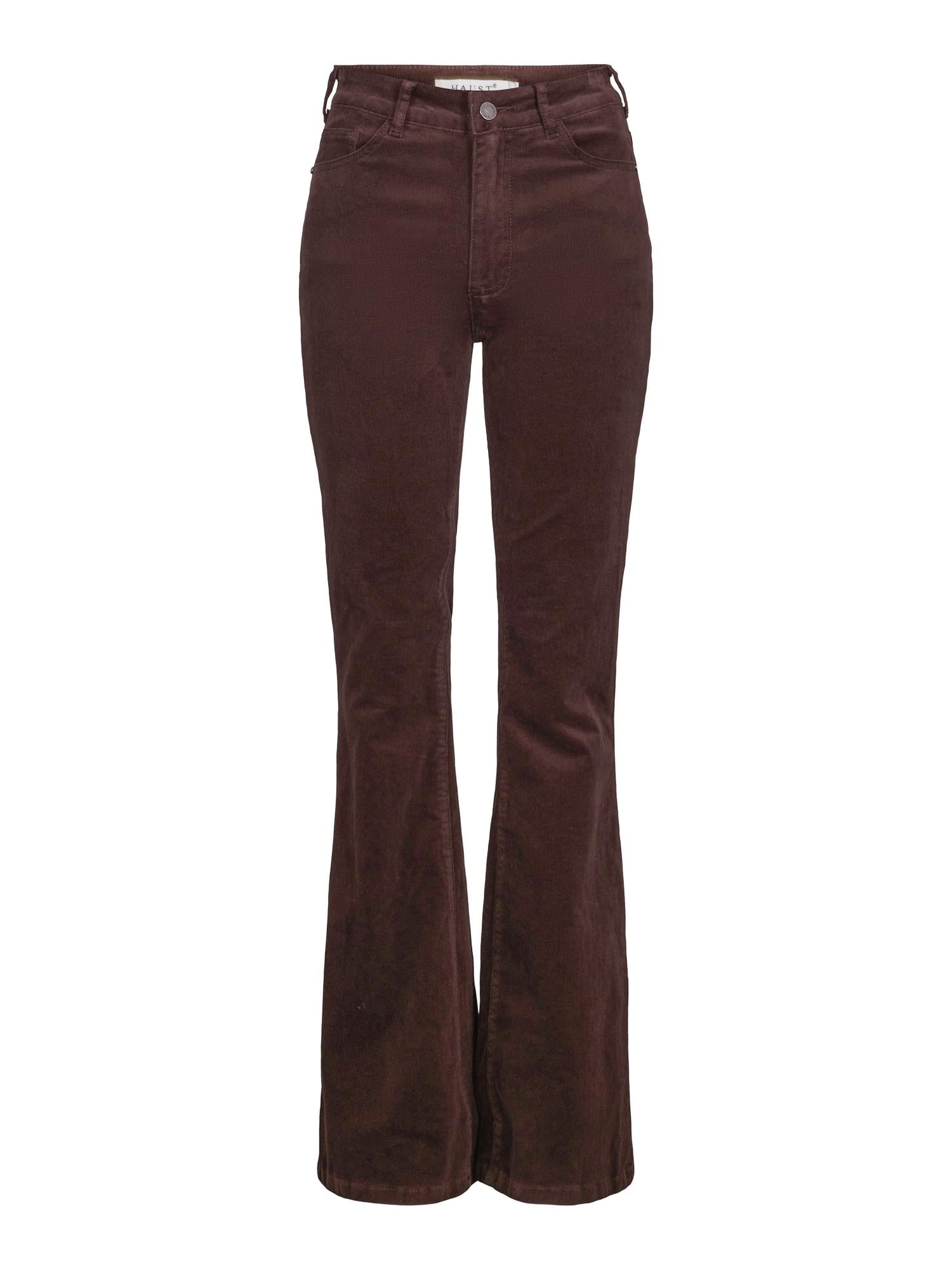 Flared cord trouser Brun