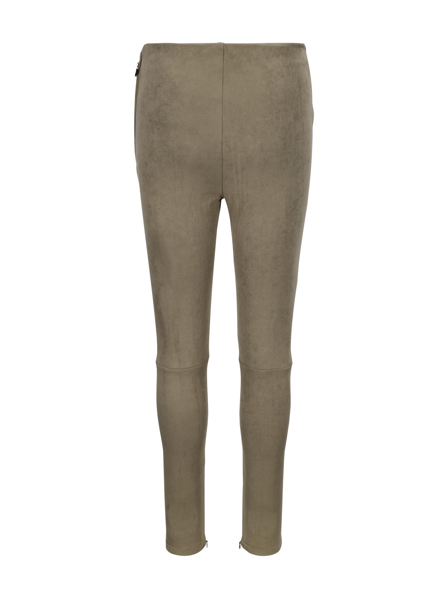 Suede PU trouser Sand