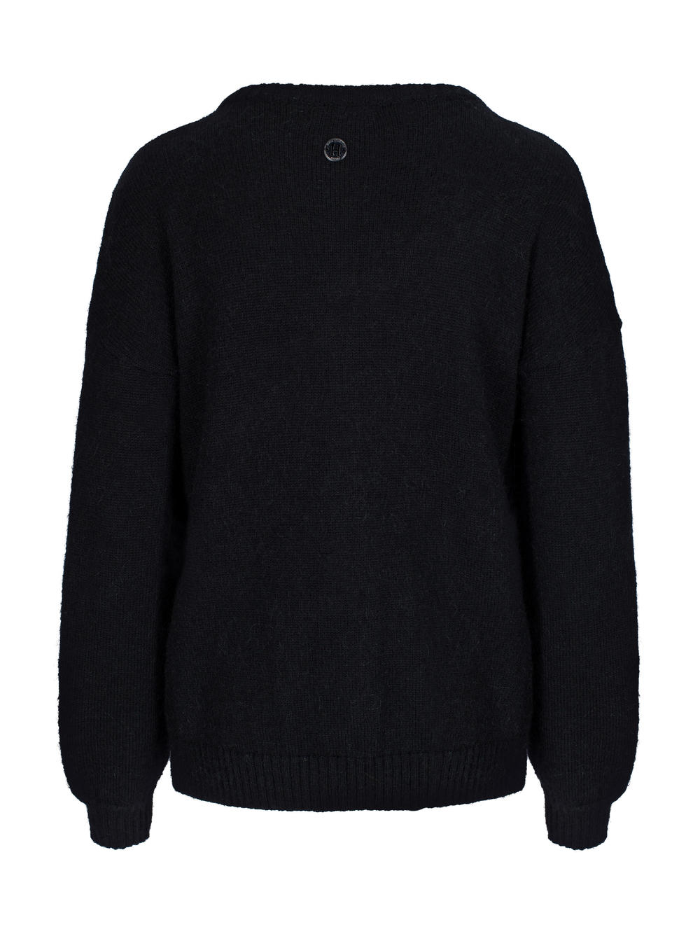 Short knitted cardigan Black