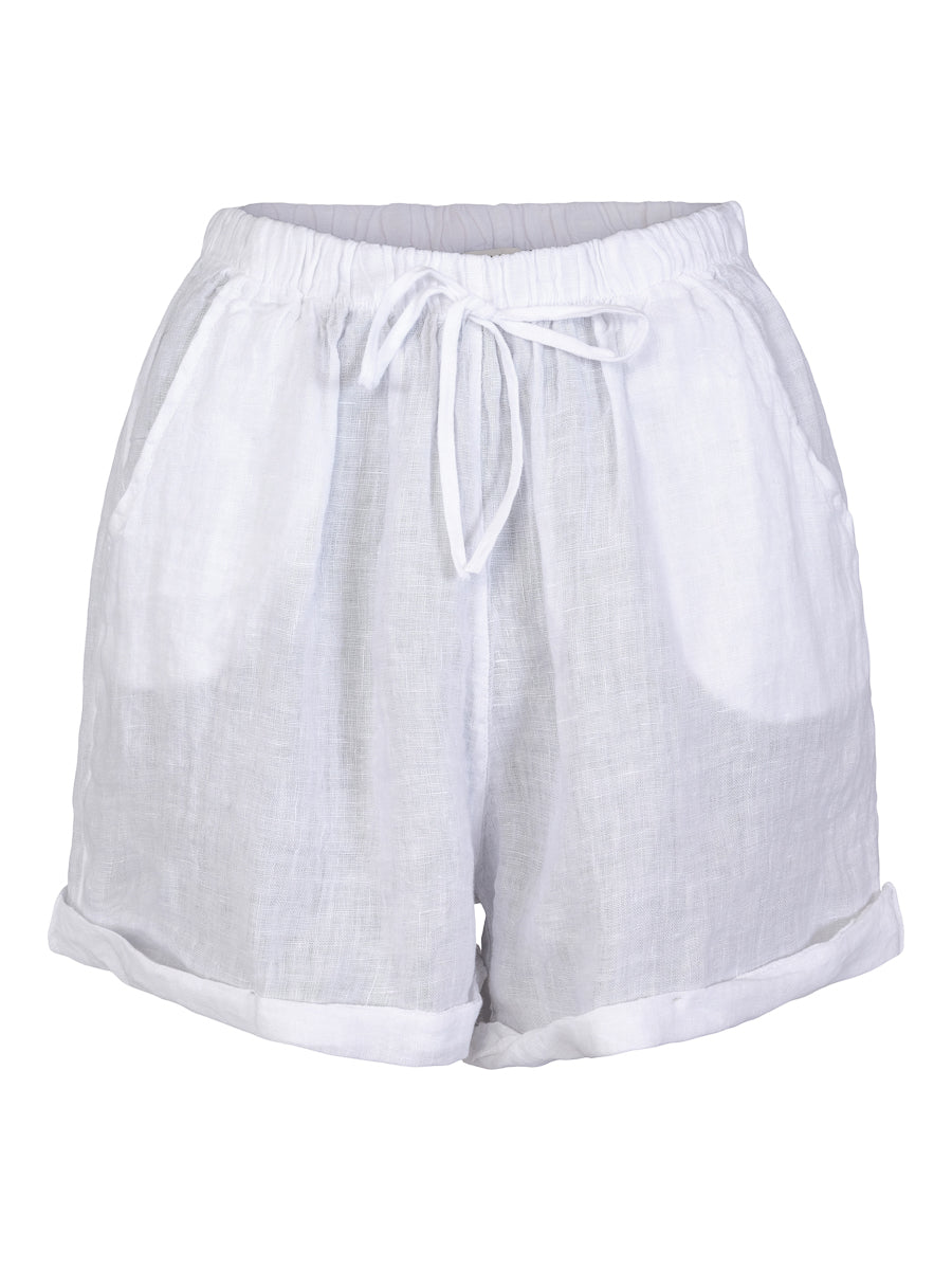 Linen shorts White