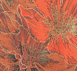 Jacquard wide skirt Rust