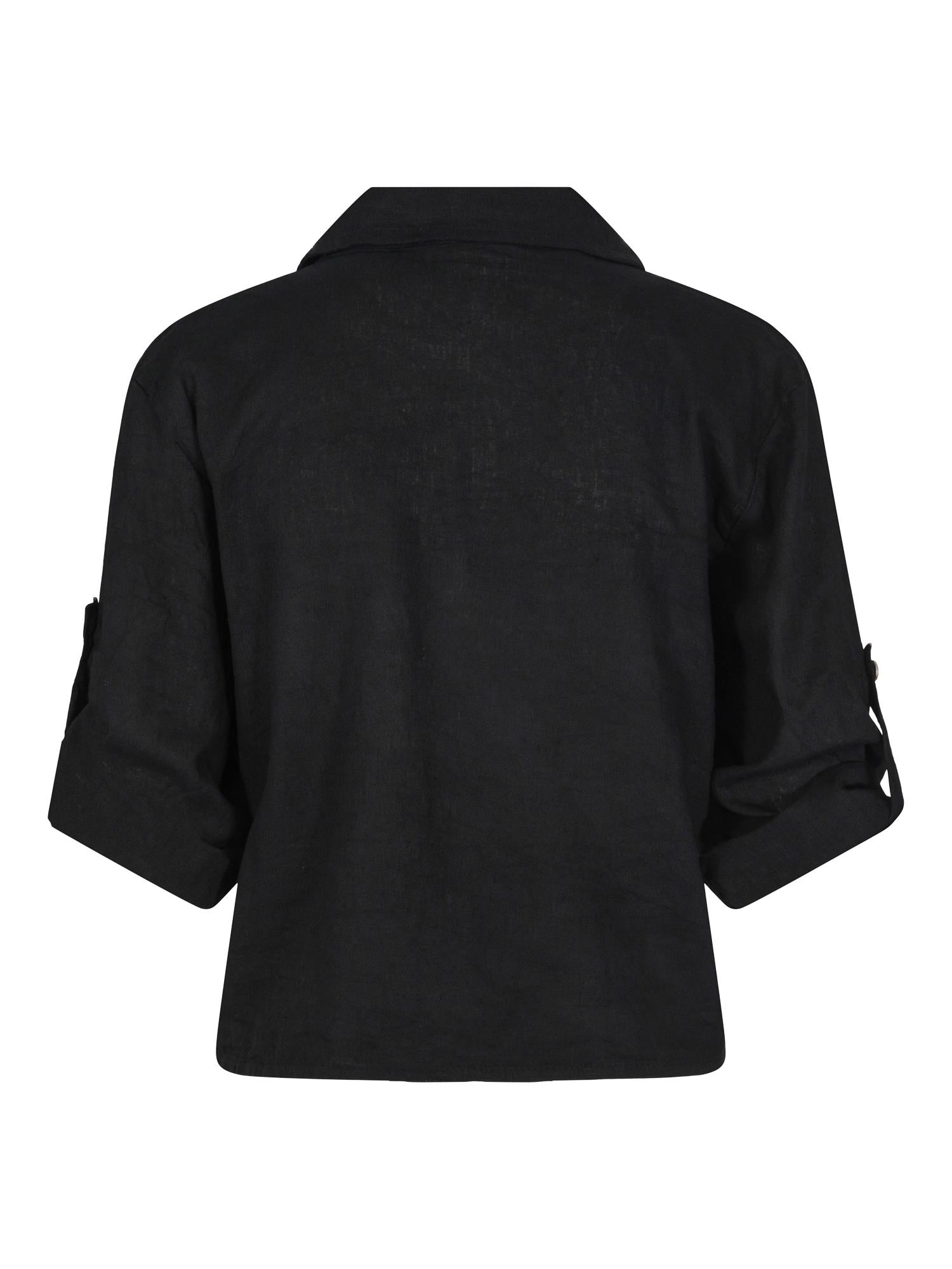 Safari tie shirt Sort