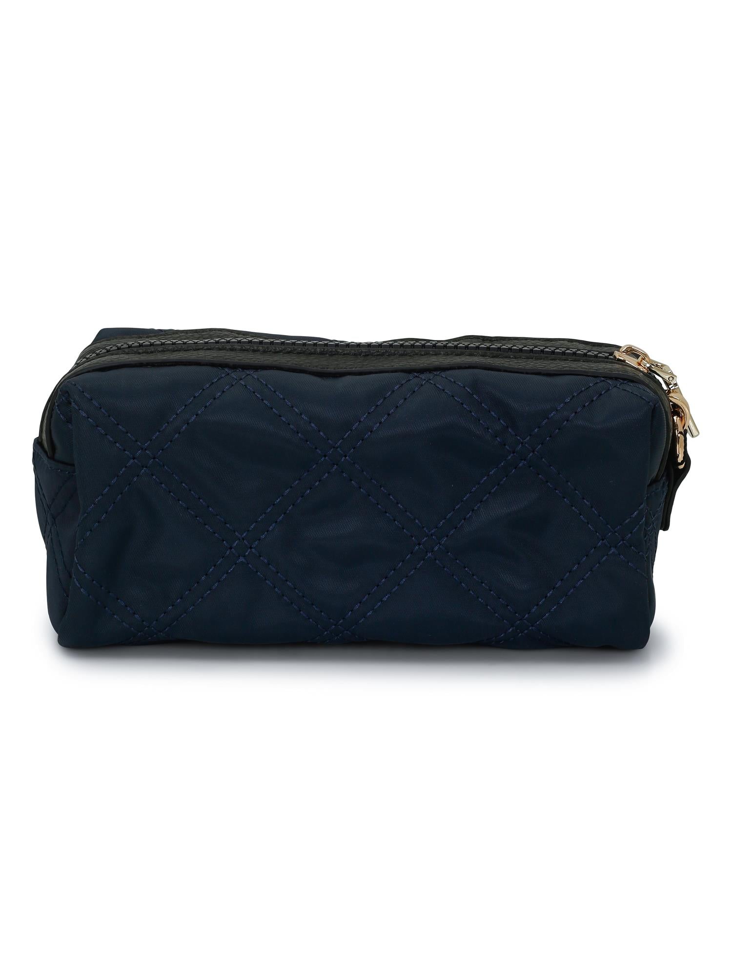 55-895 Quilted makeup bag Marineblå